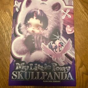 My Little Pony Skullpanda Plush Doll Pendant - Purple